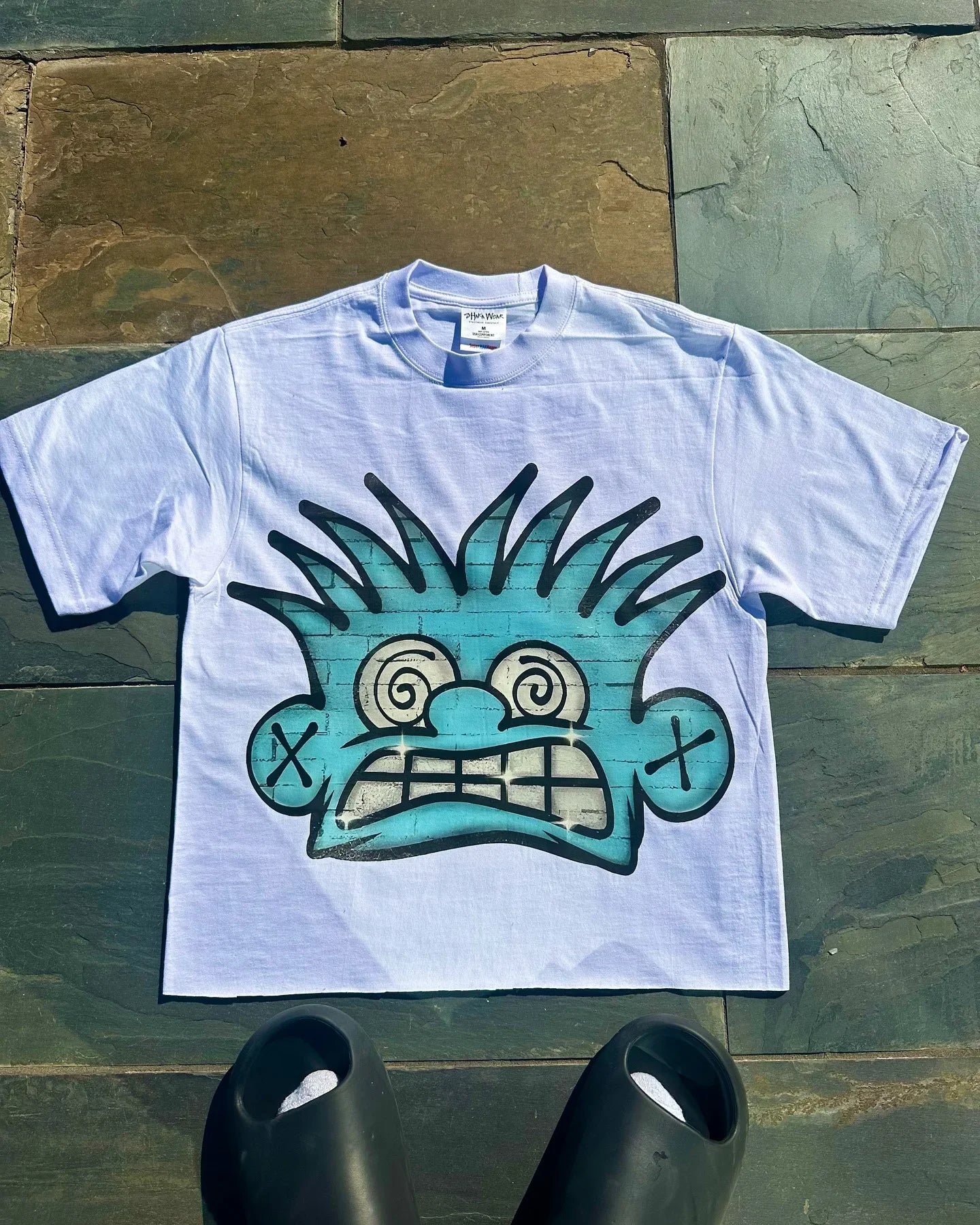Chic American Anime Cartoon Cotton Men's Fashion Loose T-shirt