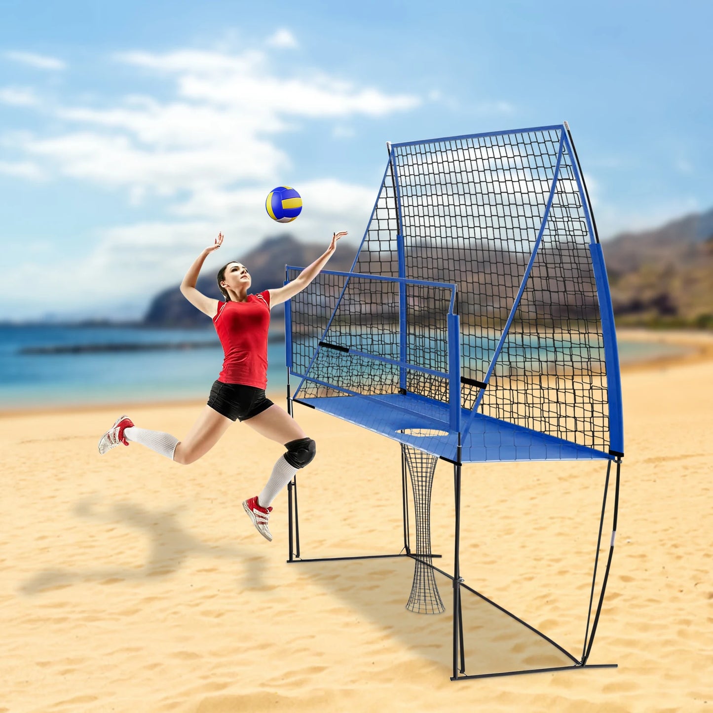 Adjustable Tennis/Badminton/Volleyball Nylon Training Net