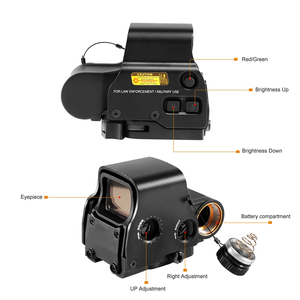 Red-Green Dot Holographic Reflex Scope 20mm Mount Airsoft Gun