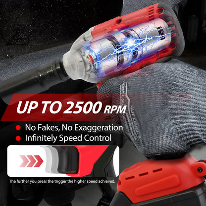 740ft-lbs Brushless Cordless 20V High Torque Impact Driver