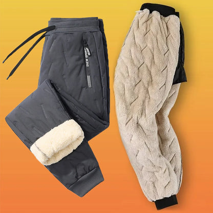 Men Casual Waterproof Fleece Track Sweatpants