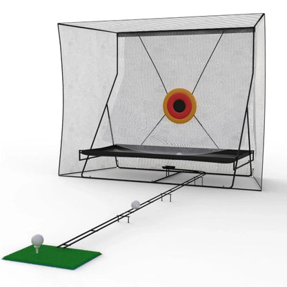 Golf Cage 10x8Ft Practice Hitting Net with Ball Return