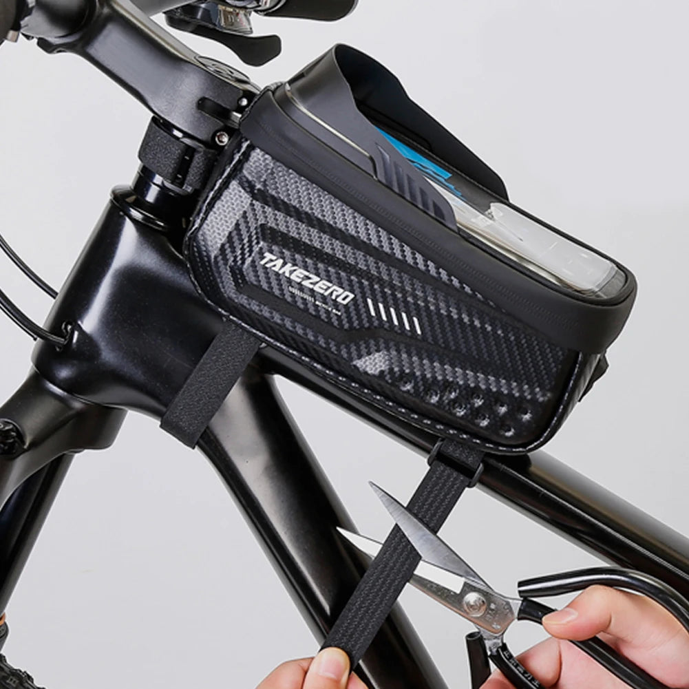 Bicycle Waterproof 6.8 Inch Touch Screen Frame Bag