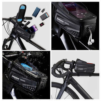 Bicycle Waterproof 6.8 Inch Touch Screen Frame Bag