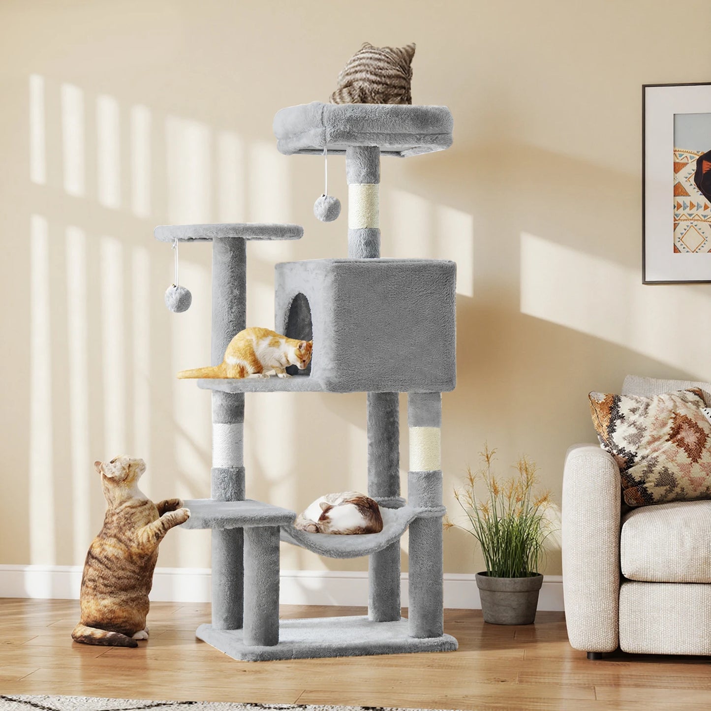 Cat House Tree Climbing Tower for Indoor Cats