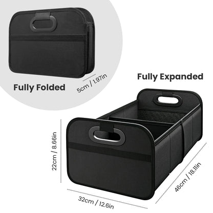 35L Foldableable Portable Car Storage Box Car Storage Box Car Truck Trunk Storage Box Camping Style Outing Storage Box Space-Saving Multi-Functional Storage Box