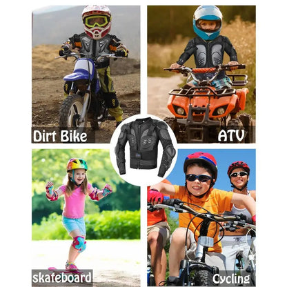 Motorcycle Skateboard Back Chest Elbow Armor Protection Jacket